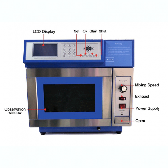 Lab Portable Microwave Pyrolysis Chemical Reactor